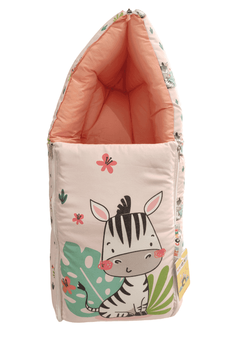 Baby Printed Cotton Sleeping Bag And Carry Nest