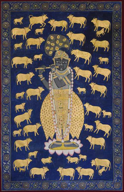 Shrinathji With Cows - 02