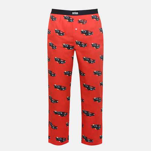 THE BATMAN™️-BATMOBILE-MEN'S PYJAMA-RED