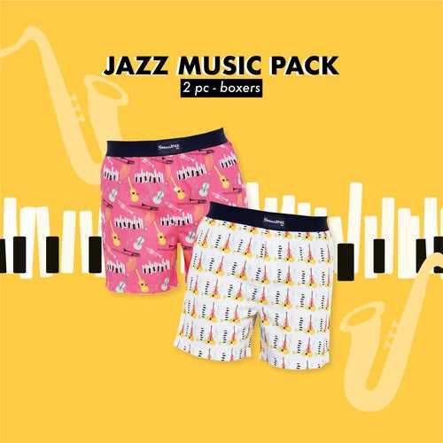 JAZZ MUSIC PACK - (Pack of 2 pc Boxers)