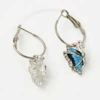 Butterfly Hoop Earring