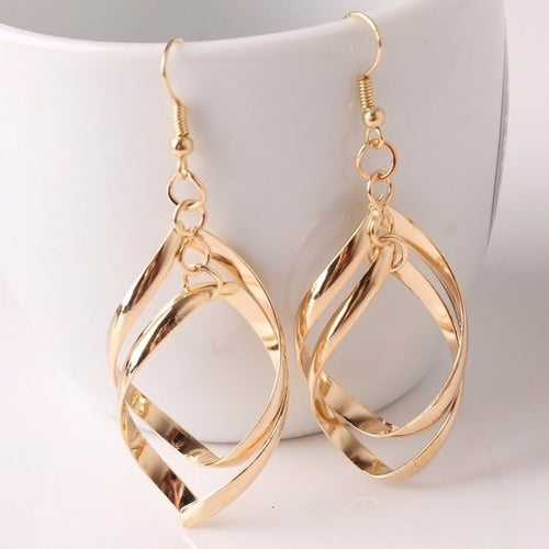 Golden Spiral Earrings