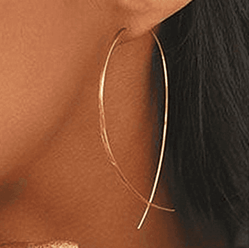 GOLD WIRE DANGLER EARRING