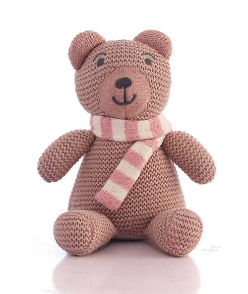 Baby Bear Cotton Knitted Stuffed Soft Toy