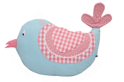 Happy Spring Bird - Shaped Cushion