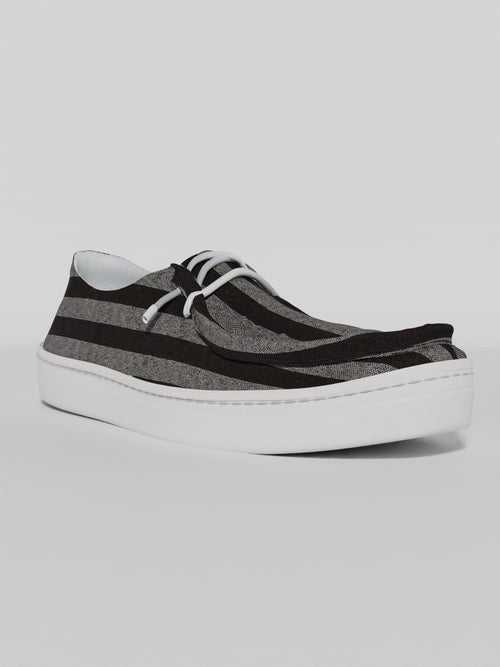 The Luna Black & Grey Stripes