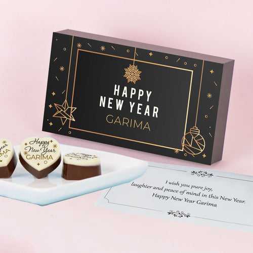 Special Gift for New Year - Personalised Chocolates & Gift Box