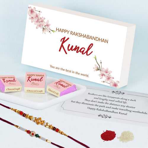 Special Bond of Love - Gift with Wrapped Chocolates (Rakhi Pack Optional)