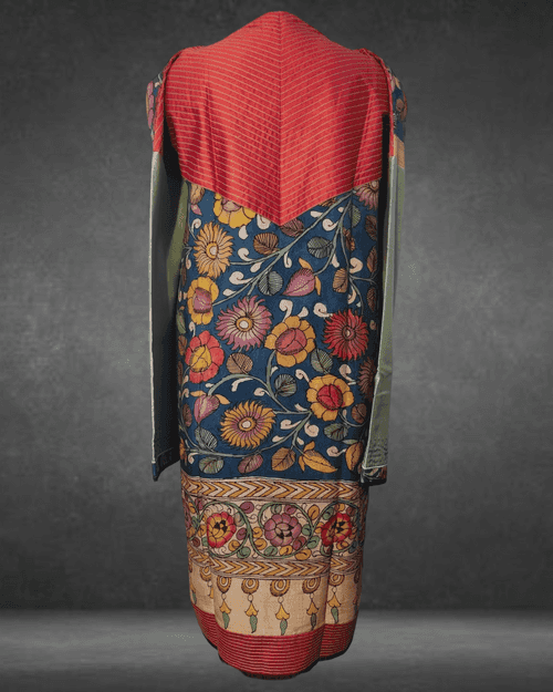 Semi Stitched Formal Chanderi Kalamkari Kurta