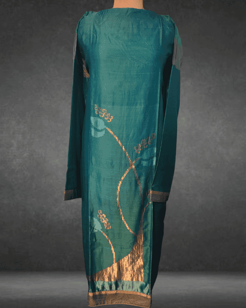 Semi Stitched Formal Chanderi Kurta