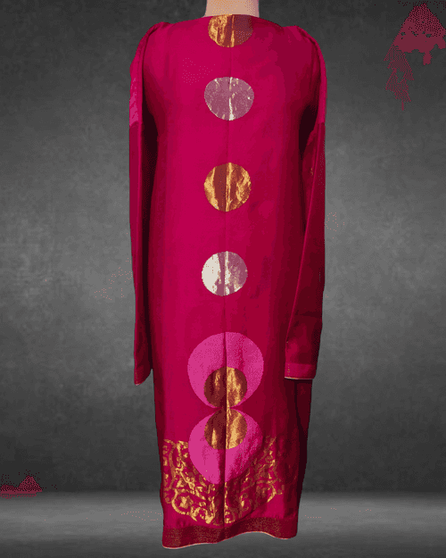 Chanderi semistitched Formal kurta