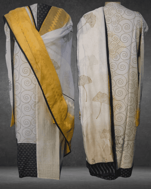 Semi Stitched Formal Chanderi Suit Set