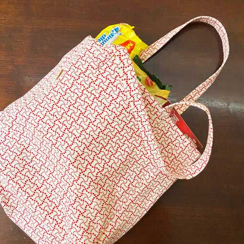 RED SHOPPER BAG BAG