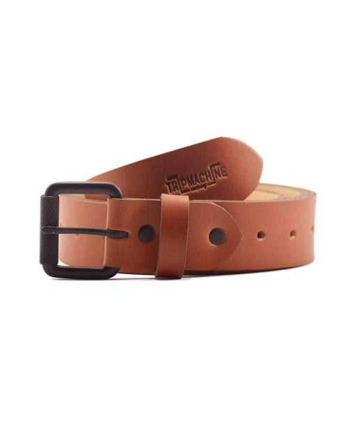 belt - vintage tan single pin