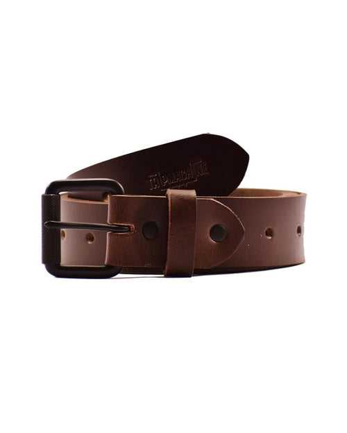 belt - tobacco brown single pin