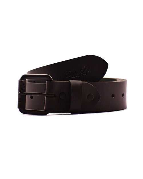 belt - matt black single pin