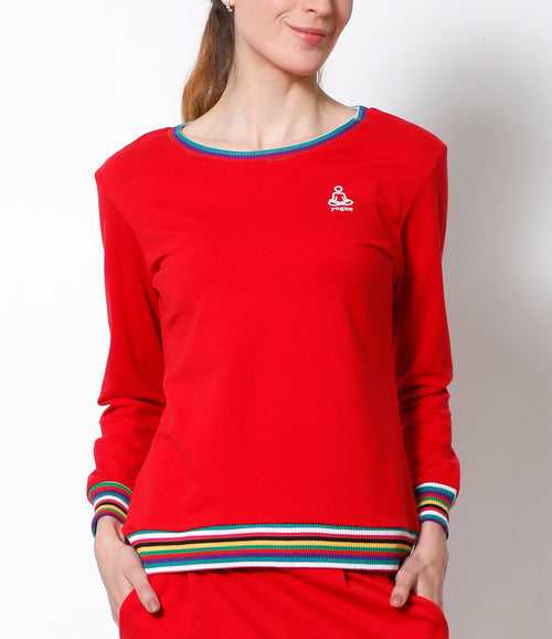 Crimson Red Sweatshirt