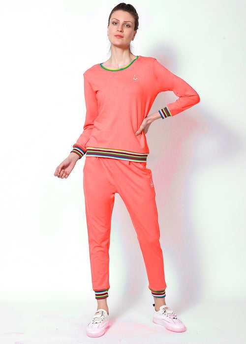 Peach Comfy Top + Joggers Ensemble