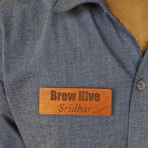 Personalized Wooden Name Tags | Name Badges for Team