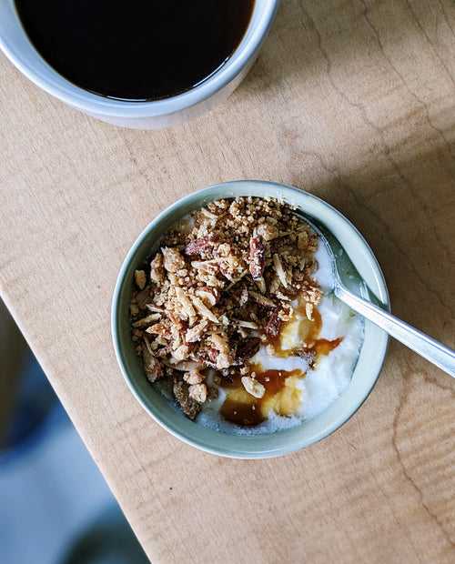 Baked almond crumble