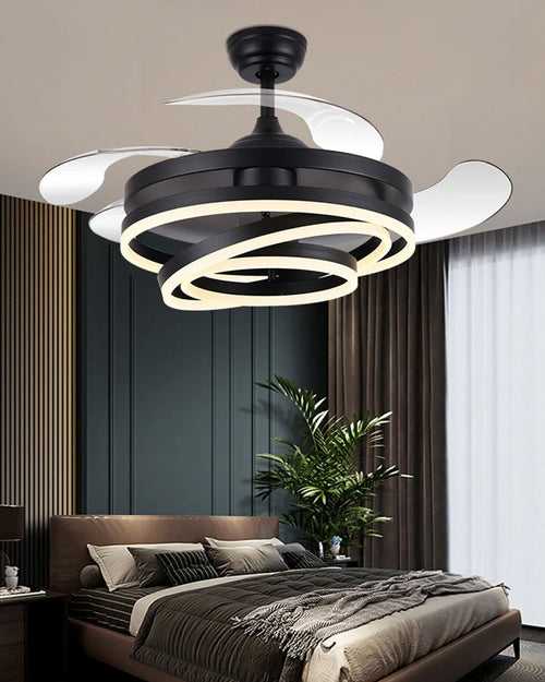 Modern Ceiling Fan Pendant Light (Remote Control)