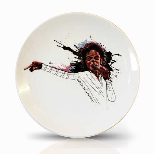 King of Pop Decor Plate