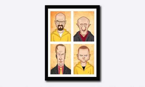 Walter, Pinkman and others Poster