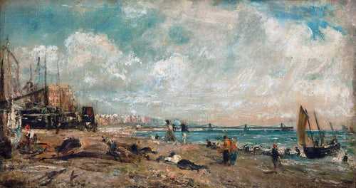 Sketch for The Marine Parade and Chain Pier Brighton 1826 - John Constable Painting