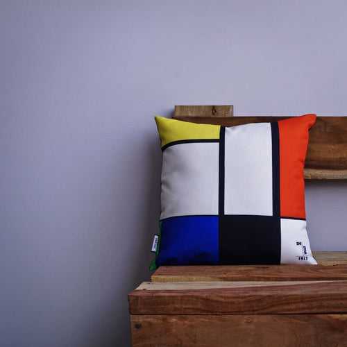 De Stijl Abstract Line Pop Art Cushion - Set of 2