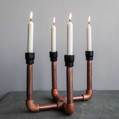 TPF120 Stanchion Industrial Pipe Candle Holder