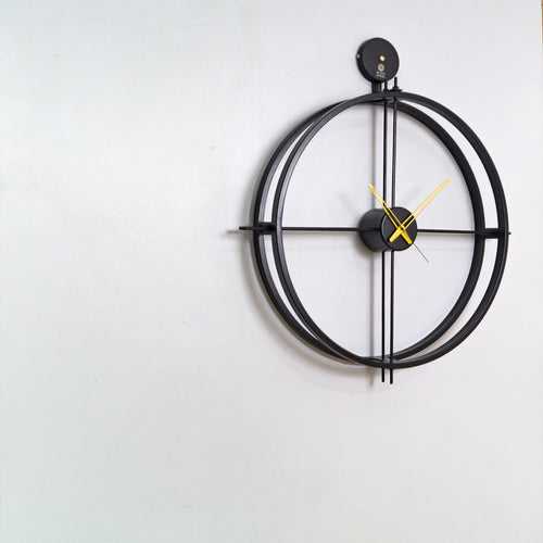 Minimal Black Metal Wall Clock