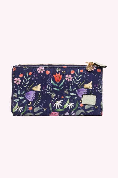 Purple Floral Wallet