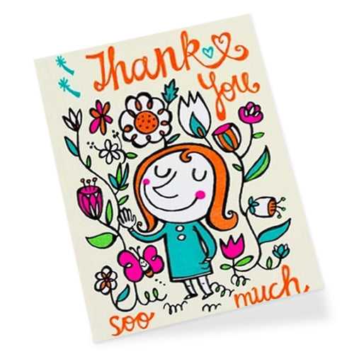 Thank you Flowers Greeting Card