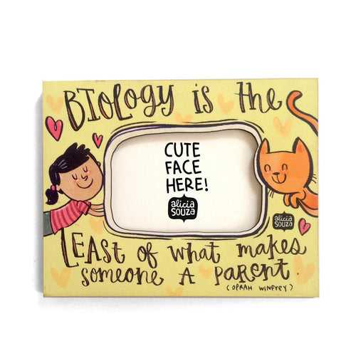 Biology Cat Magnetic Frame