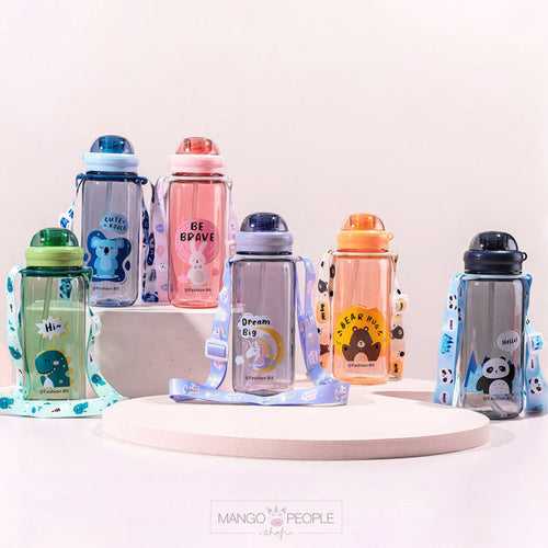 CUTE JUNGLE THEME WATER BOTTLE - 520ML