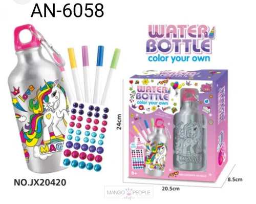 High Quality DIY Color Your Own Water Bottle Kit