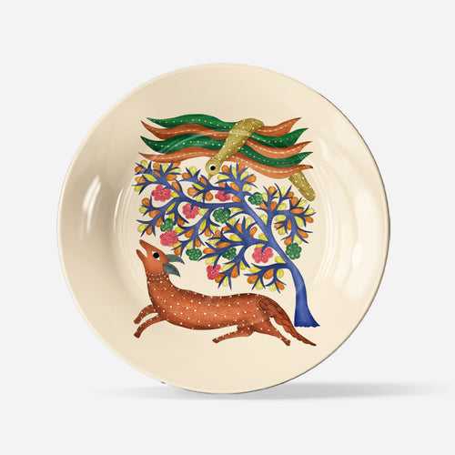 Beautiful Gond Art Decor Plate