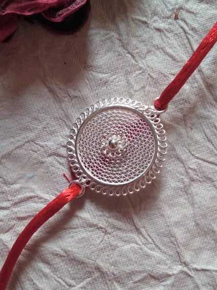 Silver Rakhi Infinity