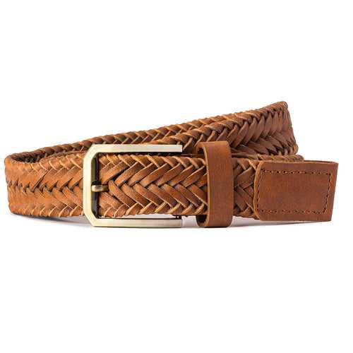 Woven belt -Tan