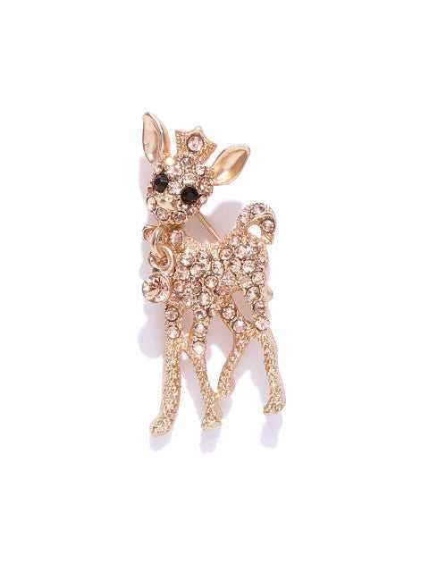 Statement Deer Brooch Pin