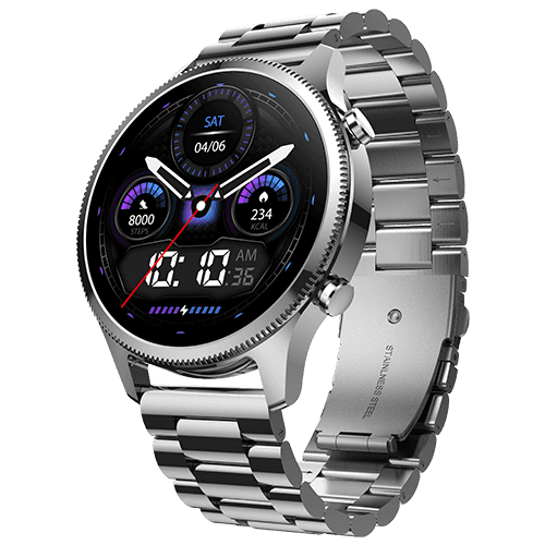 Noise Halo Plus 1.46" Super AMOLED Display Elite Smart Watch, Bluetooth Calling, Stainless Steel Build, Always on Display, Upto 7 Days Battery