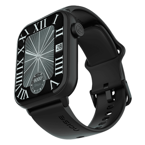 Noise Mighty BT Calling with 1.96" display, Metal Build & Functional Crown Smartwatch