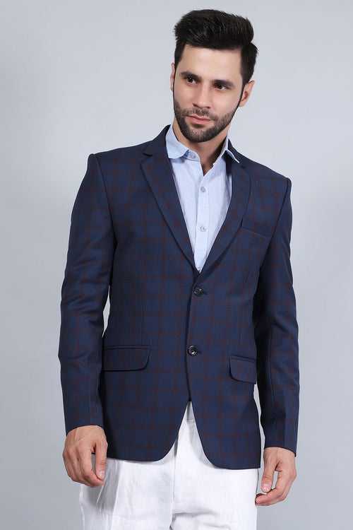 POLY VISCOSE (BY RAYMOND'S MILLS) Blue Blazer