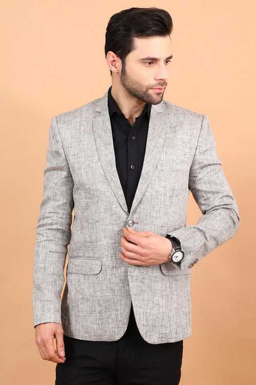 Poly Viscose Grey Blazer