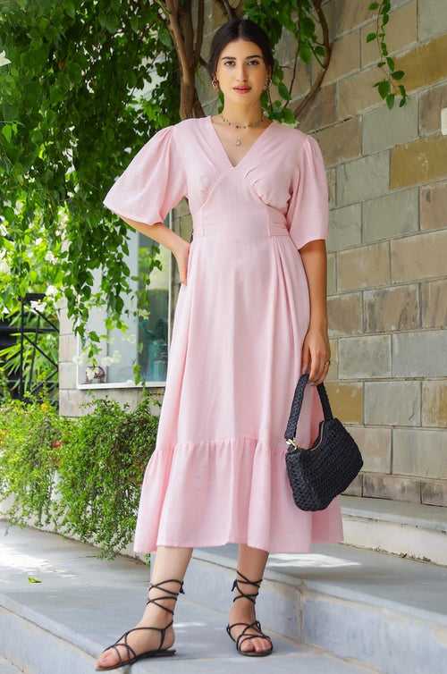 Bella Pink Maxi Dress