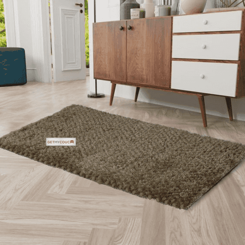 Honey Shaggy Floor Door Mat Runner