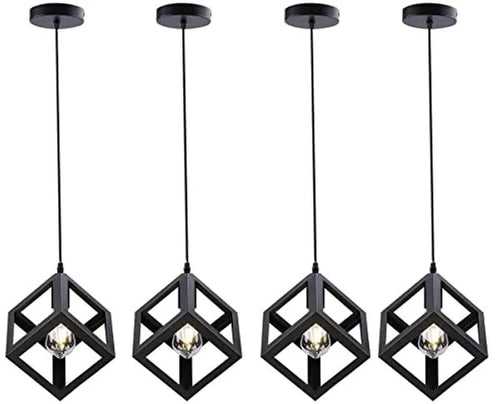 Fixture Cube Shape Pendant hanging Lamp
