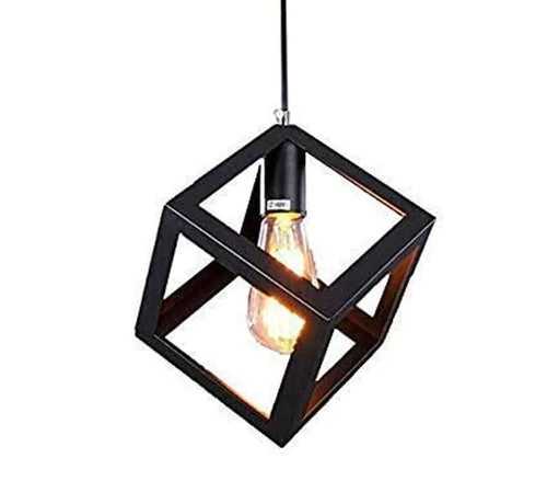 Exterior Cube Shape Pendant Hanging Lamp