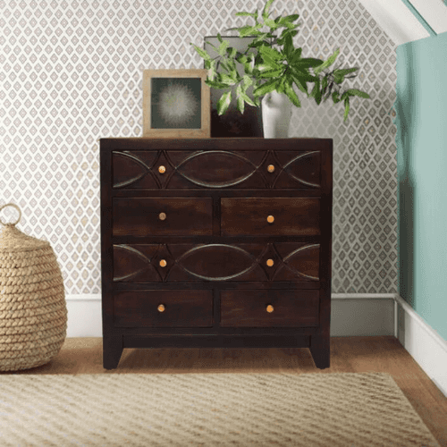 Brady Chest of Drawers in Mahogany Finish