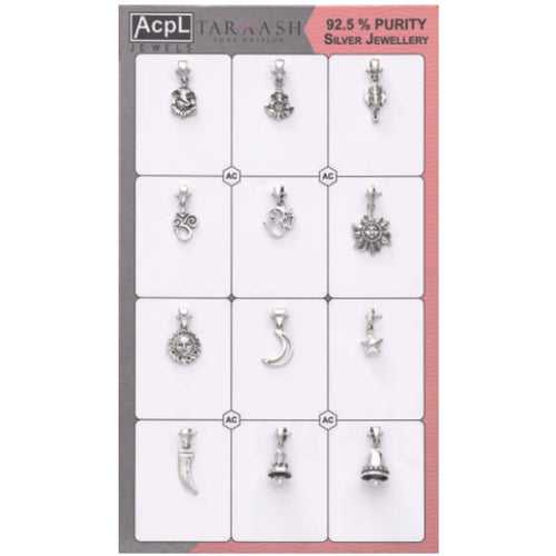 Taraash Sterling Silver Divine Pendants CBPD057I (Set of 12) (Assorted)